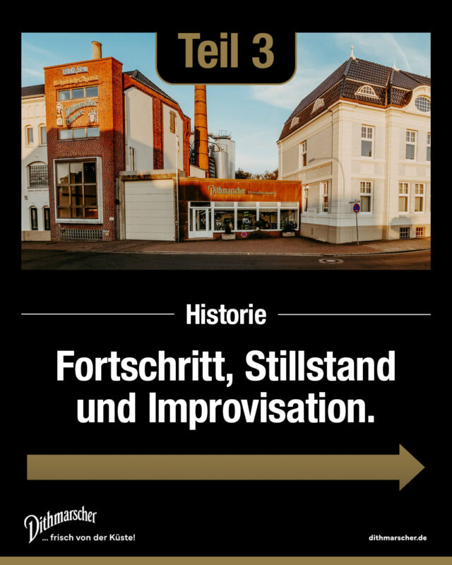 Sauerkraut statt Bier: Der dritte Teil unserer Geschichte erzählt von technischem Fortschritt, Einschnitten in harten Zeiten und Dithmarscher Improvisationstalent.🍺

#dithmarscher #dithmarscherbrauerei #frischvonderküste #dithmarscherbiershop