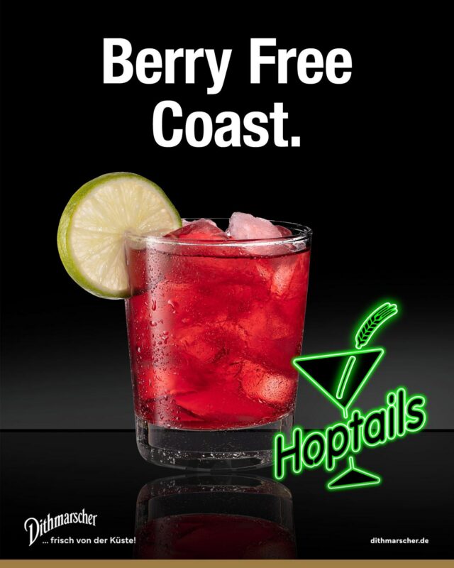 Beerenfrisch und leicht: 🍇🍋🍺 Johannisbeere und Limette bringen fruchtige Noten, Dithmarscher Alkoholfrei reduziert den Pegel.

#dithmarscher #frischvonderküste #dithmarscherbrauerei #dithmarscherbiershop