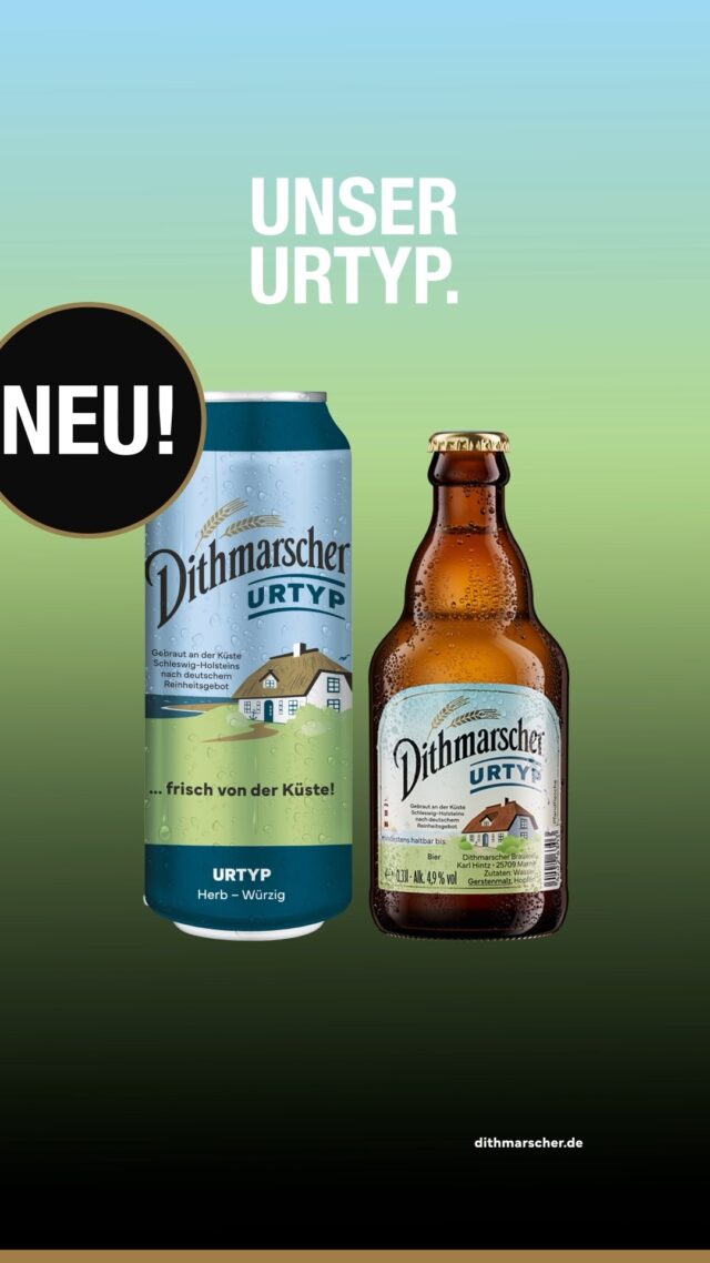 Herb, würzig und mit Charakter von der Küste. 🌾🍺 Wie trinkst du dein Urtyp - aus der Flasche oder Dose?👇
#dithmarscher #dithmarscherbrauerei #frischvonderküste #dithmarscherbiershop