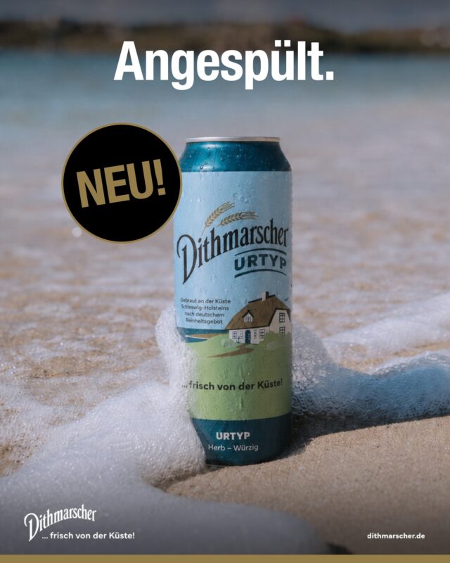 Direkt von der Küste ins neue Format. Unser herb-würziger Urtyp ist jetzt auch in der Dose da. 🌊

#dithmarscher #dithmarscherbrauerei #frischvonderküste #dithmarscherbiershop