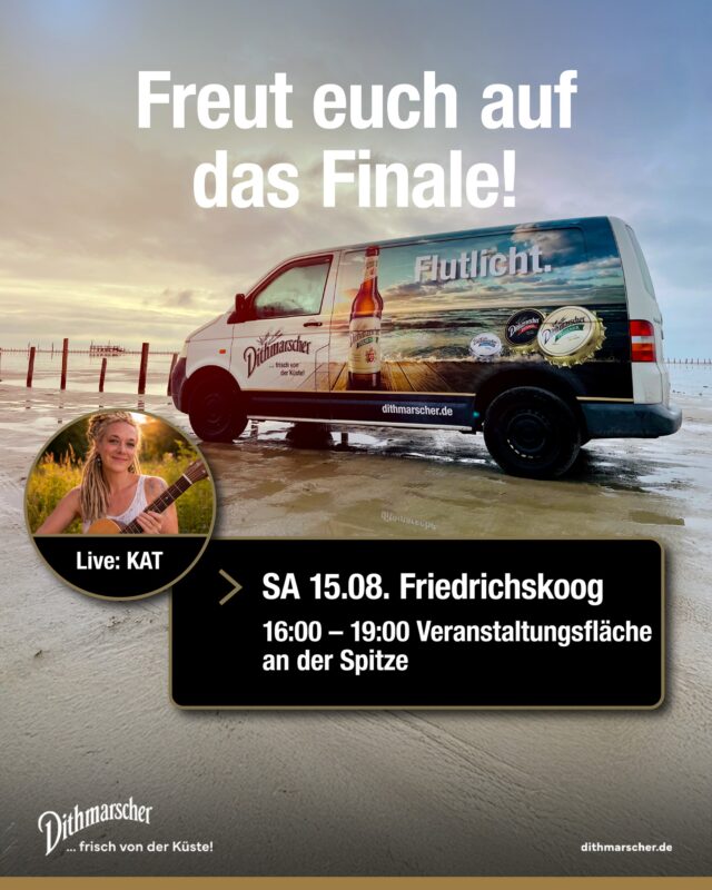 Letzter Halt. Eure letzte Chance, unseren Bulli in diesem Jahr zu besuchen. Schaut vorbei und genießt mit uns einen letzten Tour-Stopp voller Küstenfeeling. ☀️🎶 @‌torbenmeyerontour @k .a.t_music

#dithmarscher #dithmarscherbrauerei #frischvonderküste #dithmarscherbiershop