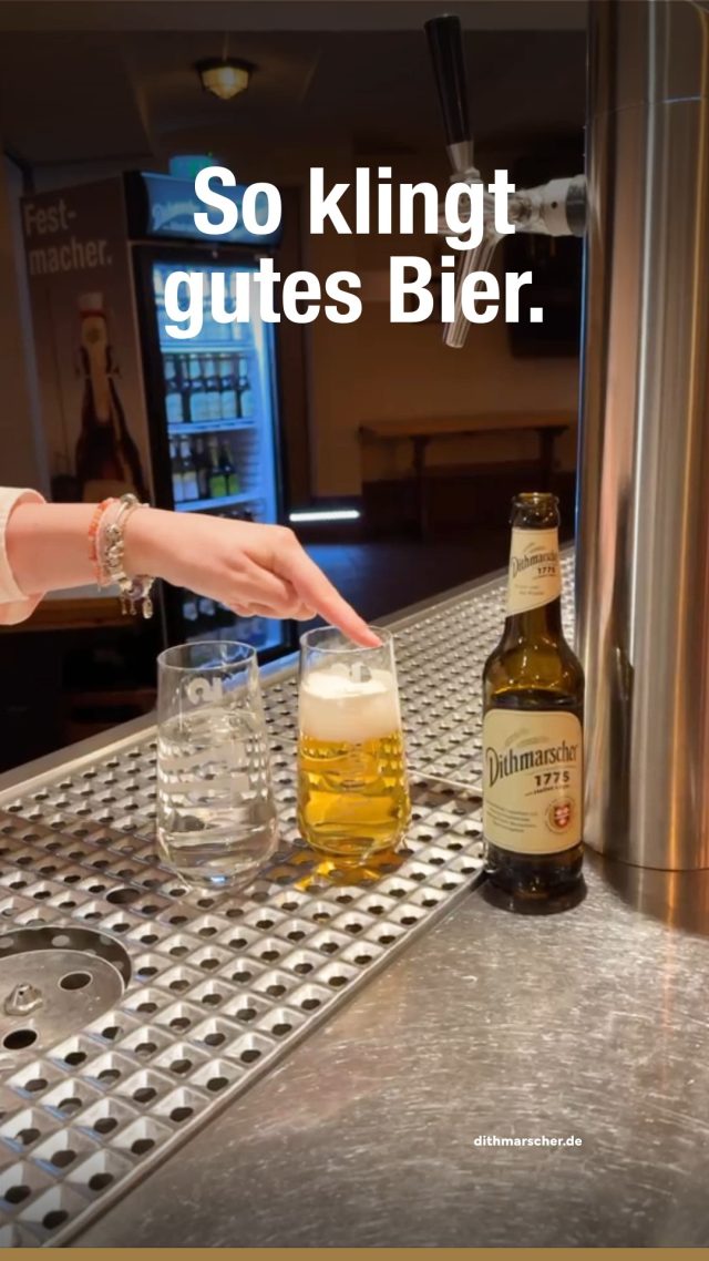 Ein Unterschied, den man hört – und schmeckt.

#dithmarscher #frischvonderküste #dithmarscherbrauerei #dithmarscherbiershop